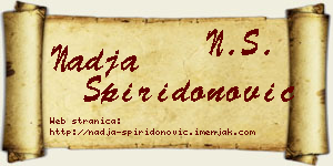 Nadja Spiridonović vizit kartica